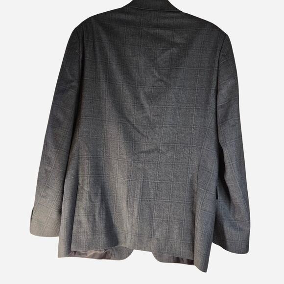 Calvin Klein Macys men's store plaid blazer sport coat jacket size 39R - Picture 2 of 8